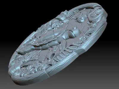 Turtle sea 3D print model