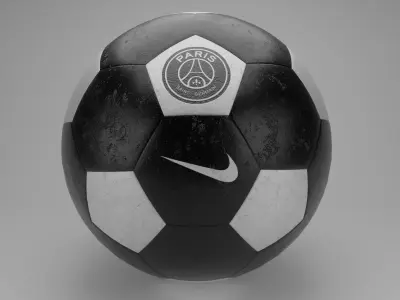 Nike Soccer Ball Special Edition Paris Saint-Germain FC Free low-poly 3D model