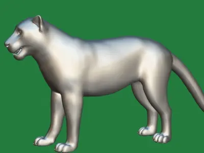 Black Panther Leopard 3D model