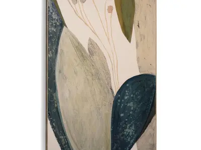 Plaster Two Photo Frame 519 Low-poly 3D model