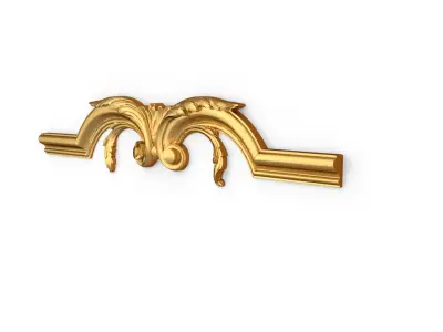 Classic decor ornament carved 09  3D model