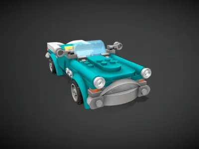 Lego Vintage Car 3D model