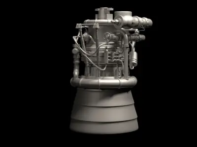 rocket engine Free 3D model