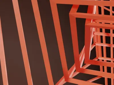 Wire Cube 3D model