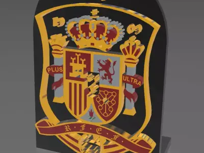 Spain Team Shield 3D print model