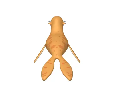 Seal cartoon 3D model