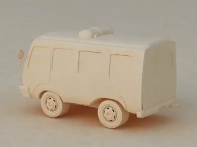 car road city sport travel illustration simple game 3D model
