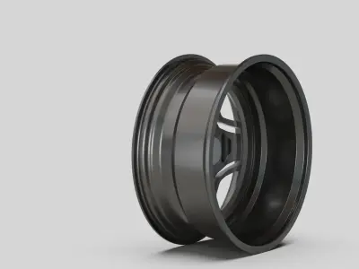 rims auto garage tuning silver  3D model