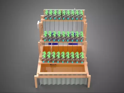 IOT CONTROL HYDROPONIC PLANT PLASTIC WATER BOTTLE CONTAINER POND 3D model