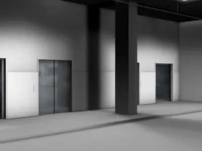 Car parking building 3D model