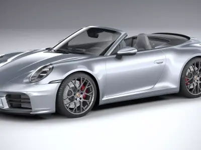 Porsche 911 Carrera Cabriolet Aerokit 2025 3D model