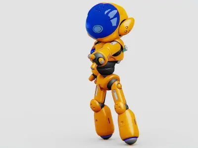 UTILITY BOT LORA Rigged for Unreal Engine - Unity - MIXAMO  3D model