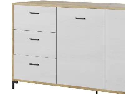 Cleveland 1 Wood Cabinet 3D model