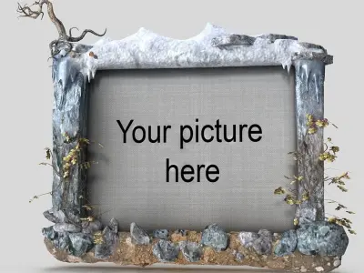 Ground picture frame 3D model