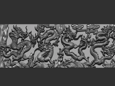 Nine Dragons 4 3D print model
