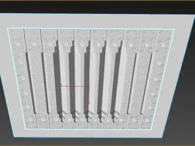 Islamic Ceiling 2 Design 3D model 3D model