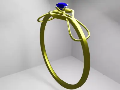 infinite ring  wedding ring Free 3D model