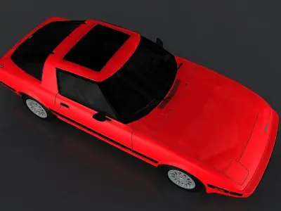 Mazda RX-7 1985  Low-poly 3D model