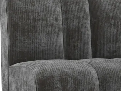 Lux Restaurant Club Sofa Part1 velvet fabric  3D model