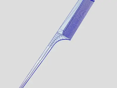 Pin Tail Comb 2 Low-poly 3D model