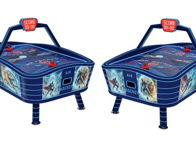 Arcade Game Room  props package 7 pieces game machines 3D model