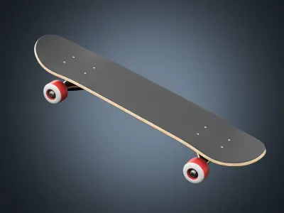 Skateboard 01 3D model
