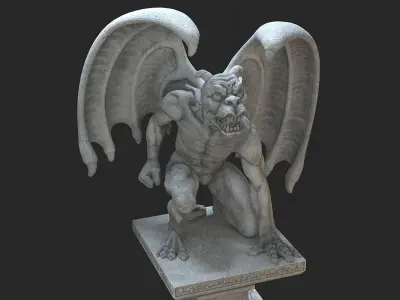 Gargoyle Statue 3D model