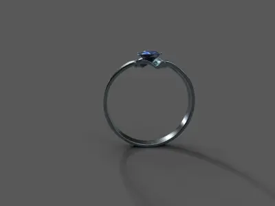 High-Quality 3D Ring Model Low-poly 3D model 28