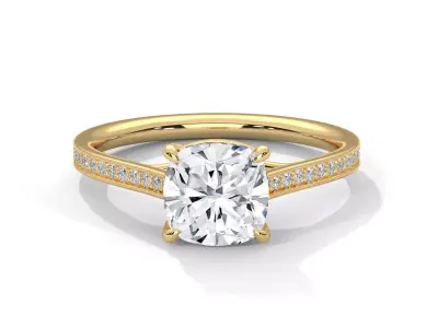 solitaire with detail images and 360 render videos 20 3D print model