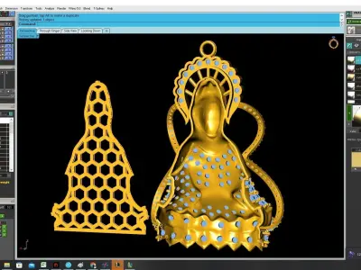 Luxury Diamond Buddha Pendant 3D Model 3297 3D print model