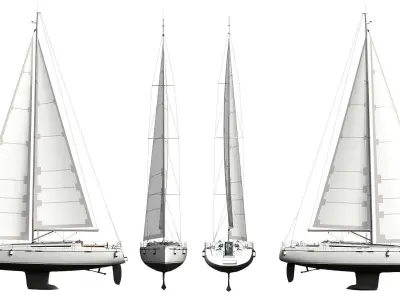 Sailboat 3D model