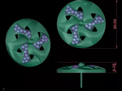 round earing  3D print model