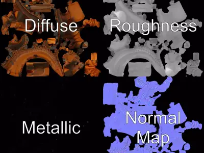 Horned Agama Lizard model pack Low-poly 3D model