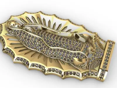 Virgen Maria Guadalupe Virgin mary 3D print model