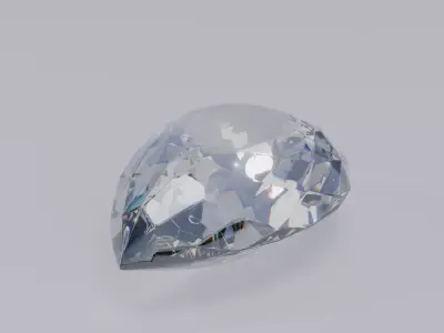 Pear Diamond Ideal Cut 3D model