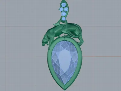 Panther pendnat  01 3D print model
