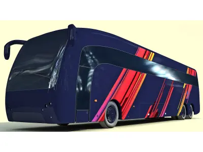 Dark Bus 8 3D model