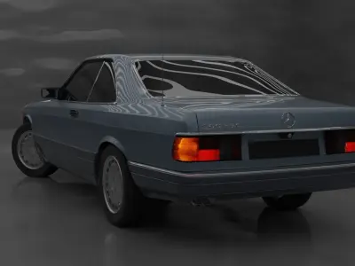 Mercedes Benz 560SEC c126 3D model