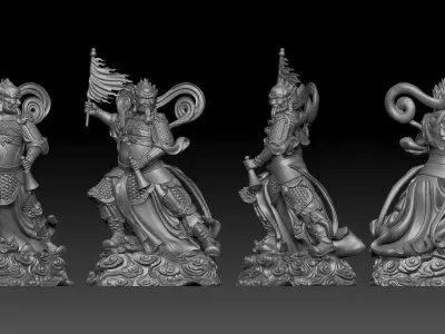 Face-Wrecker Protector - Dharmapala of Punishing of Bad Deeds  3D print model