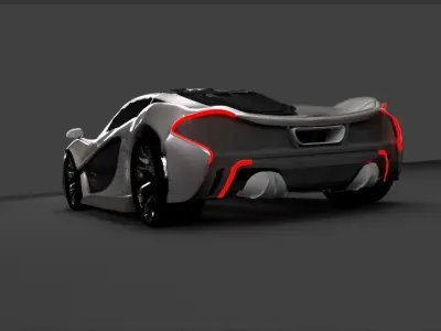McLaren futuristic sports car 3D model