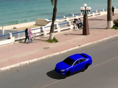 CAR Sport Low-poly 3D model