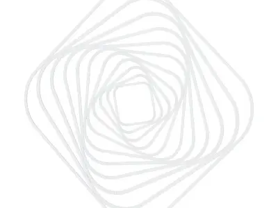 Univers wall panel metallic black 3D model