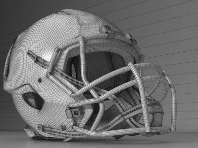 Helmet NFL Casco sport pro 3D model