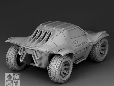 Futuristic Car - GB-30 3D print model