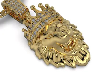 I said lion with stones 3D print model