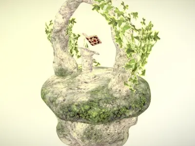 Floating Island Free 3D model