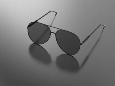 Luxury Sunglasses Aviators 3D Model 6 3D model