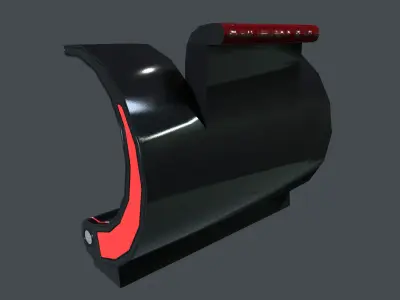 sci-fi armchair Low-poly 3D model