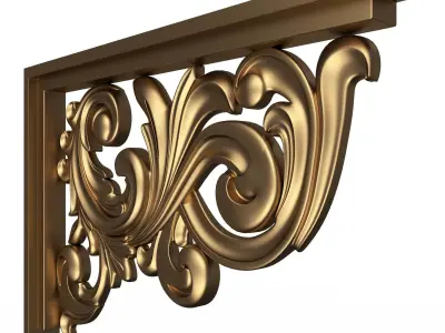 Stair Brackets 05 Low-poly 3D model