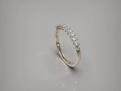 Wedding diamond ring 3D print model